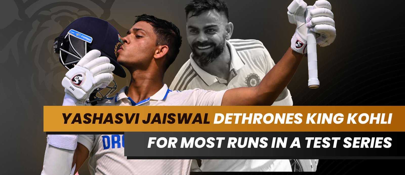 Yashasvi Jaiswal Dethrones King Kohli for most runs in a Test series