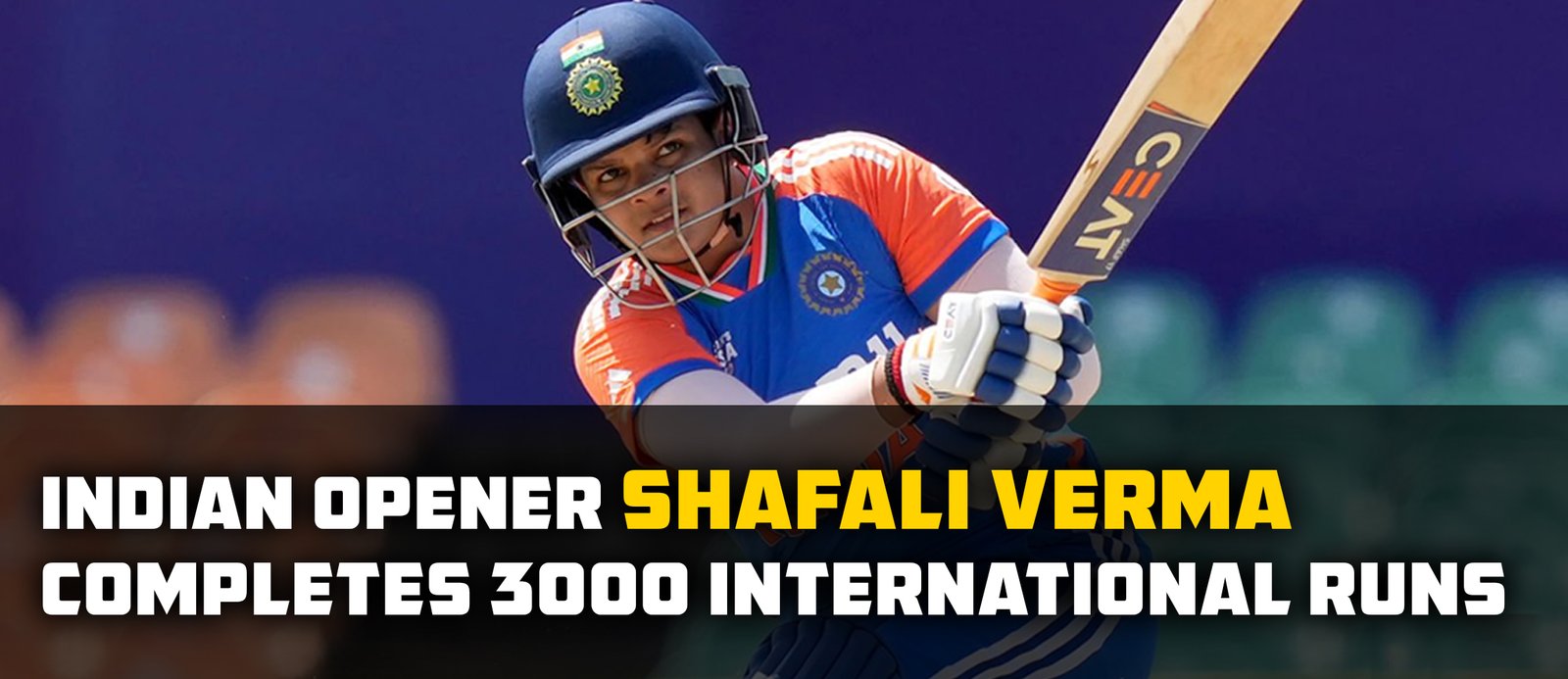 Indian opener Shafali Verma Completes 3000 International Runs