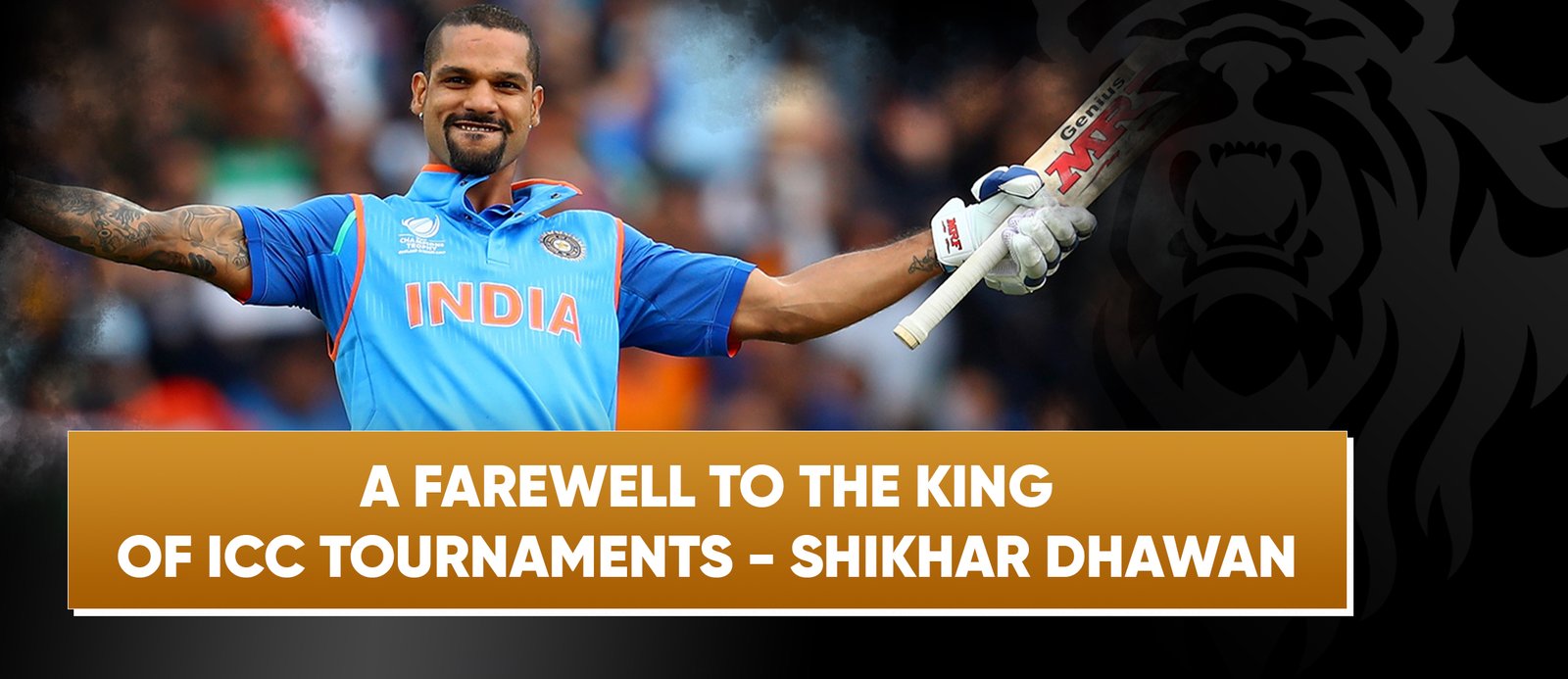 A Farewell to the King of ICC Tournaments: Shikhar Dhawan