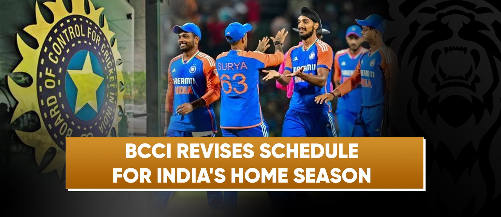 BCCI Revises Schedule for India’s Home Season