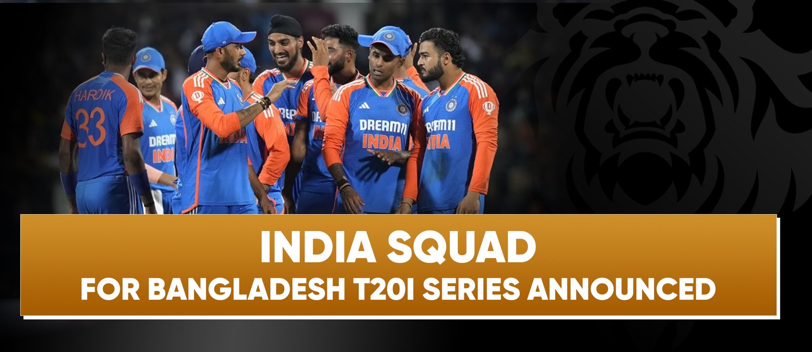 India Squad for Bangladesh T20I Series Announced