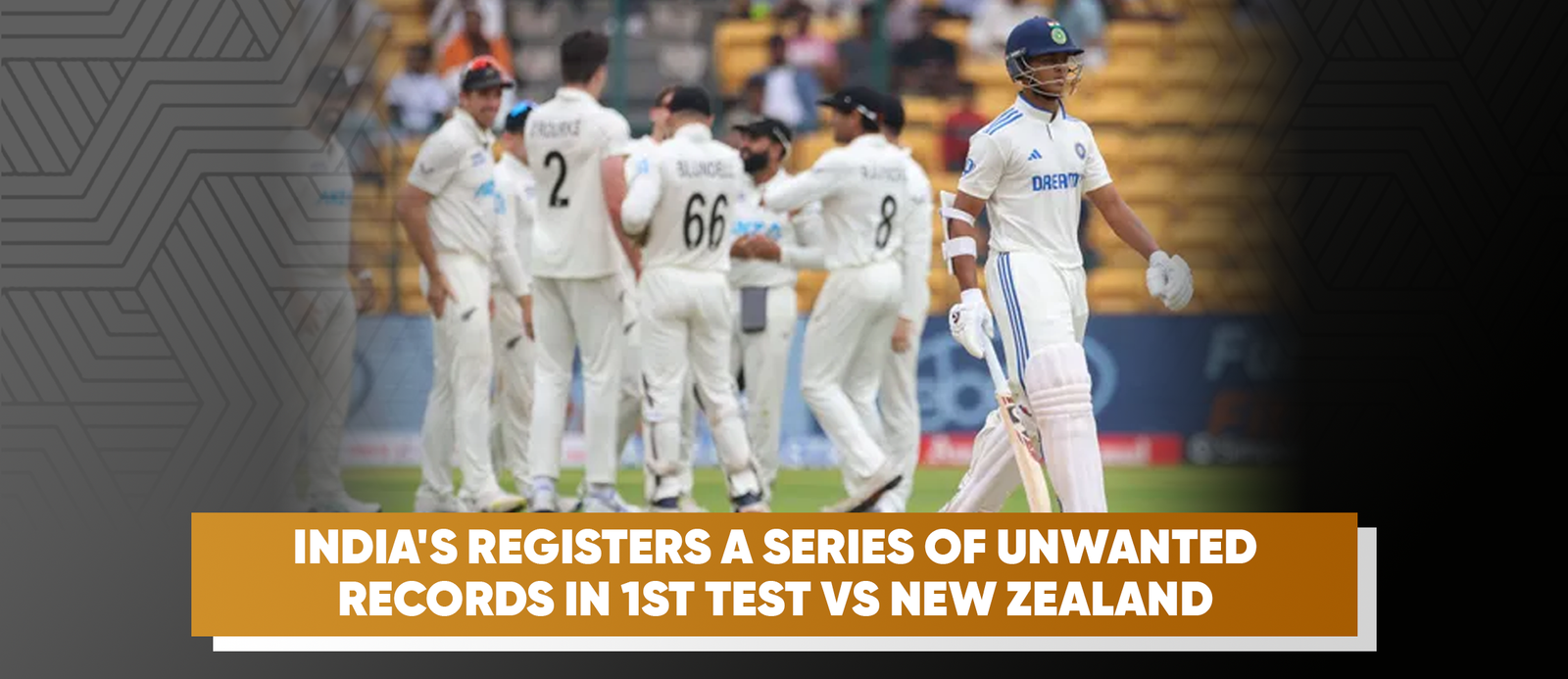 India’s Registers a Series of Unwanted Records in 1st Test vs New Zealand