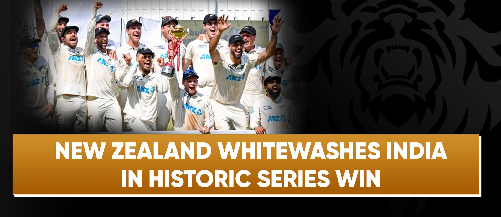 New Zealand Whitewashes India in Historic Test Series Win