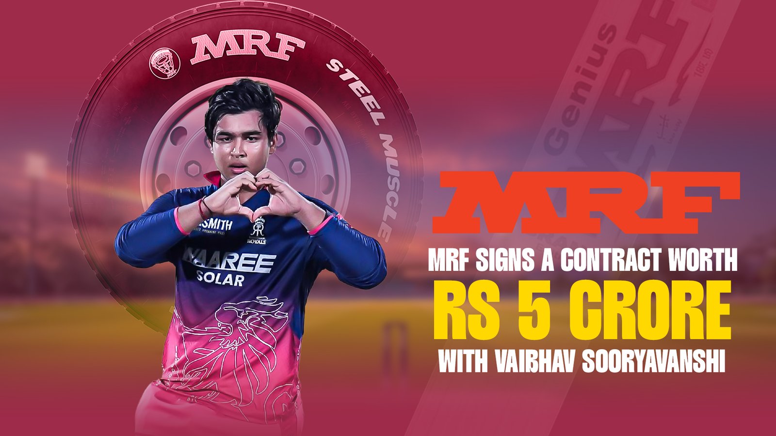 MRF Signs ₹5 Crore Deal with Vaibhav Sooryavanshi