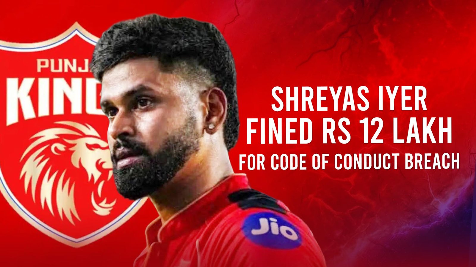 Shreyas Iyer Fined Rs 12 Lakh For Code Of Conduct Breach
