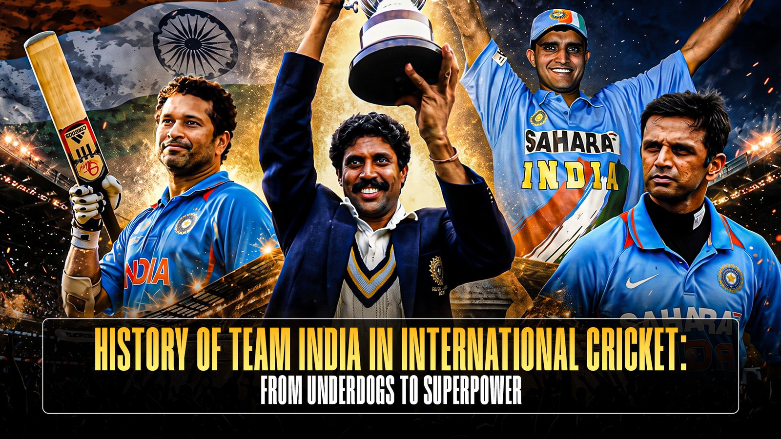 History of Team India in International Cricket: From Underdogs to Superpower
