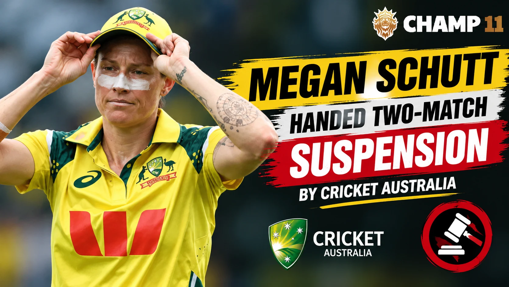 Megan Schutt Handed Two-Match Suspension Over Prescription Medication Breach