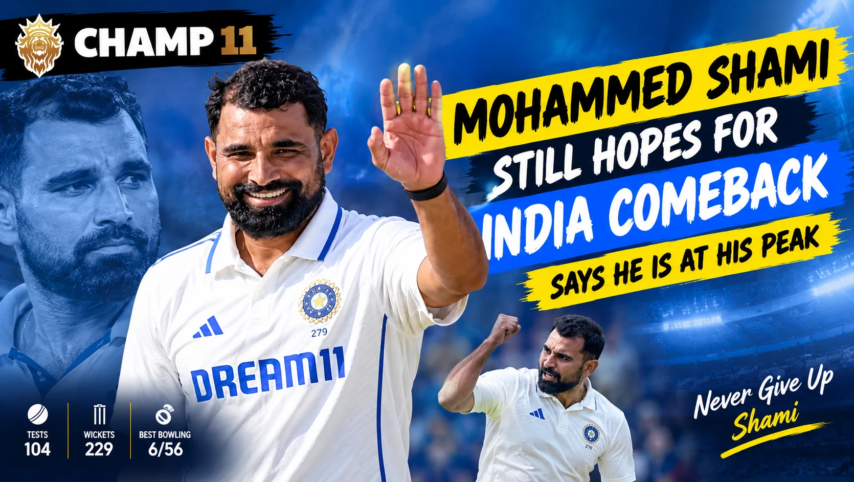 Mohammed Shami Remains Determined to Return to Team India