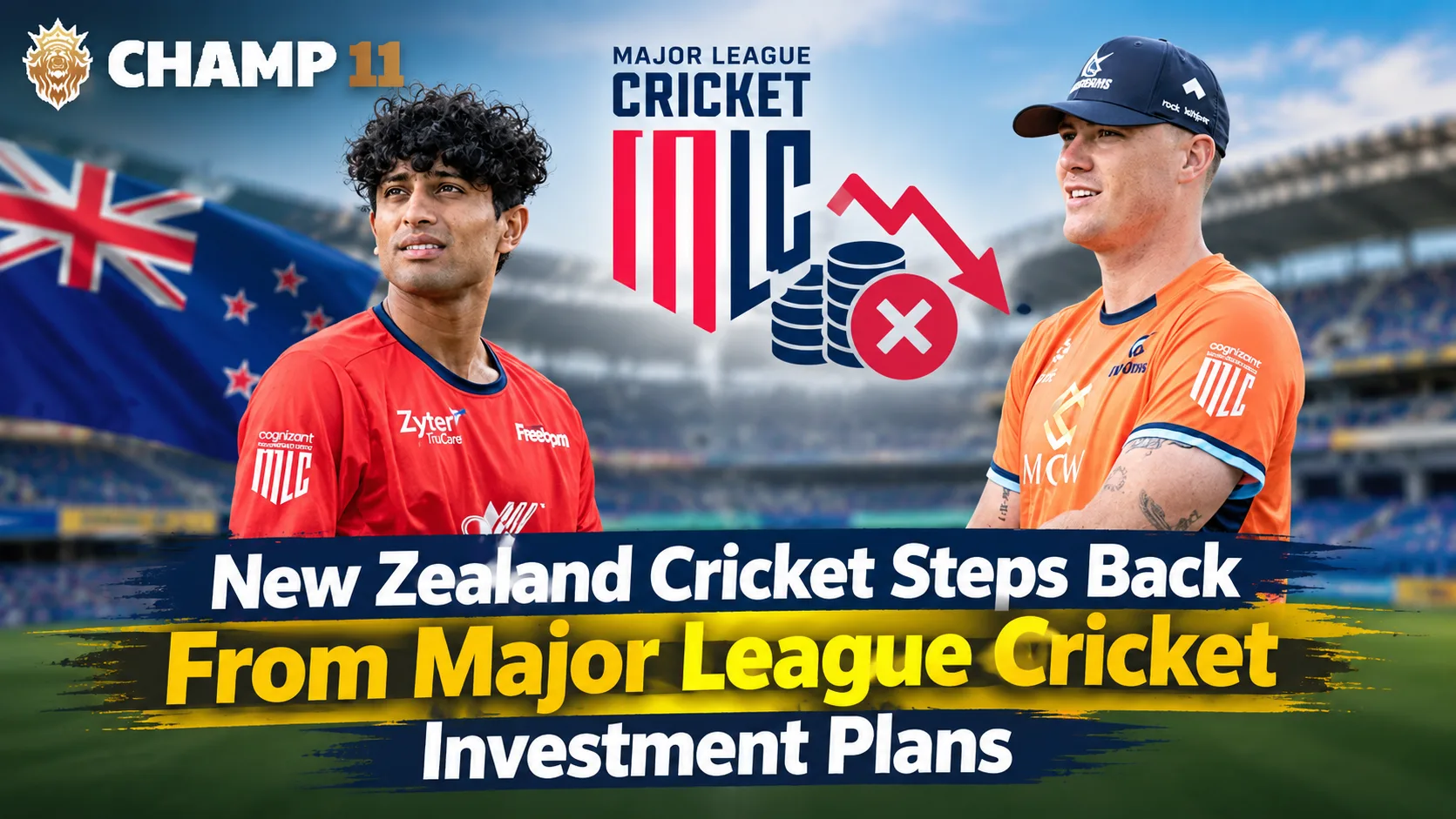New Zealand Cricket Steps Back From Major League Cricket Investment Plans