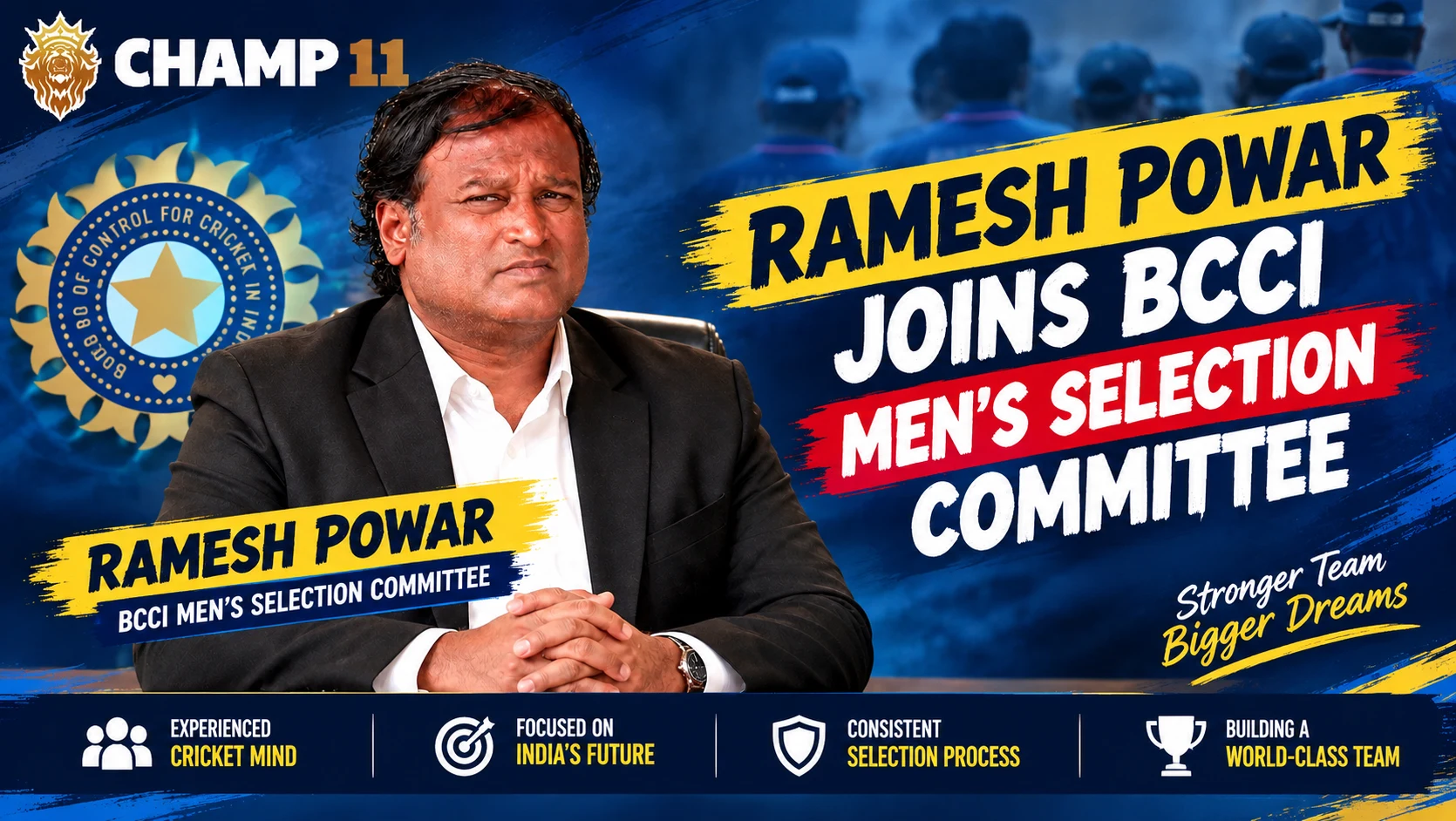 Ramesh Powar Appointed to BCCI Men’s Selection Committee; Pragyan Ojha to Chair Panel