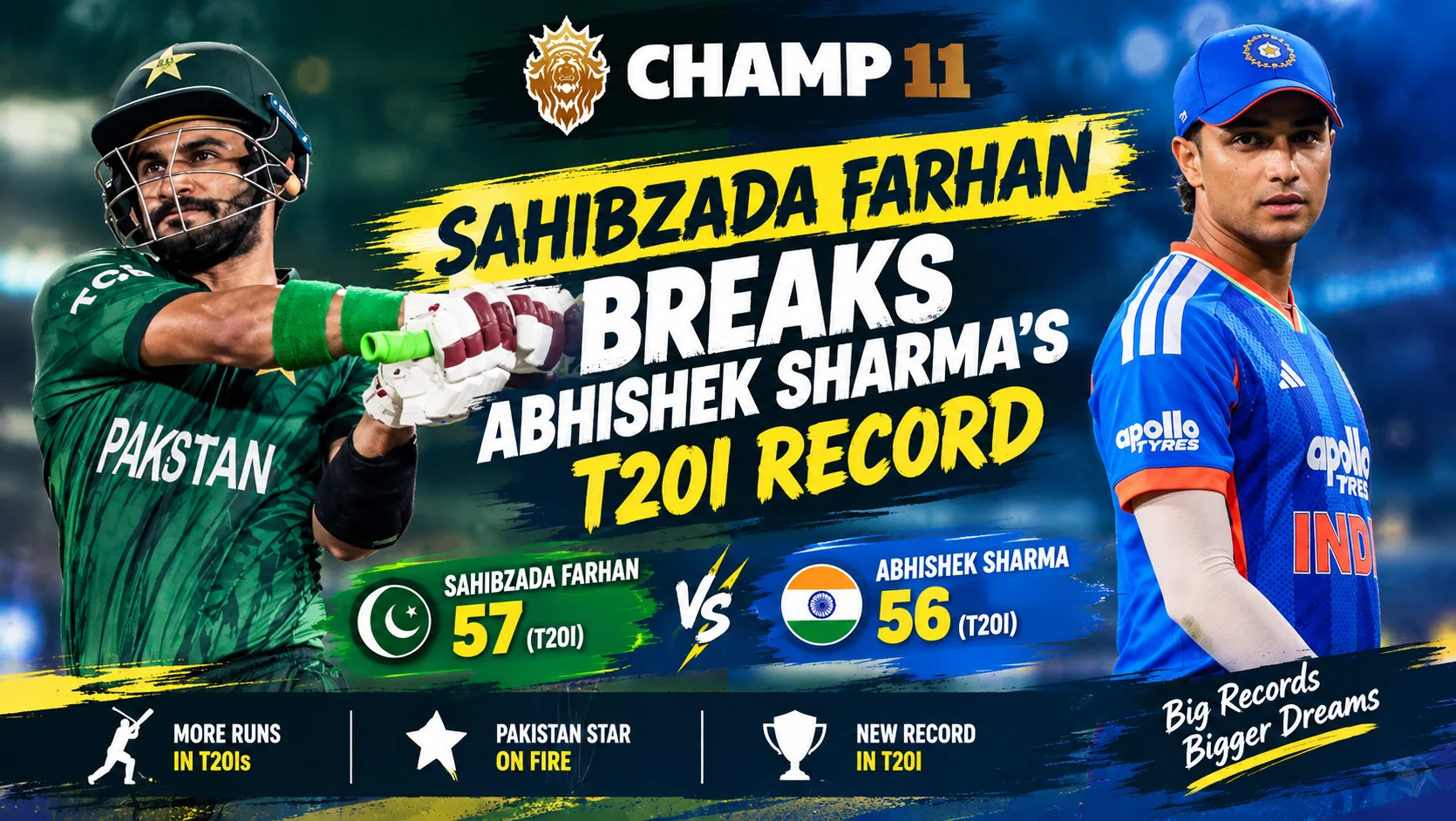 Sahibzada Farhan Breaks Abhishek Sharma’s Record Despite Sri Lanka’s T20I Win Over Pakistan