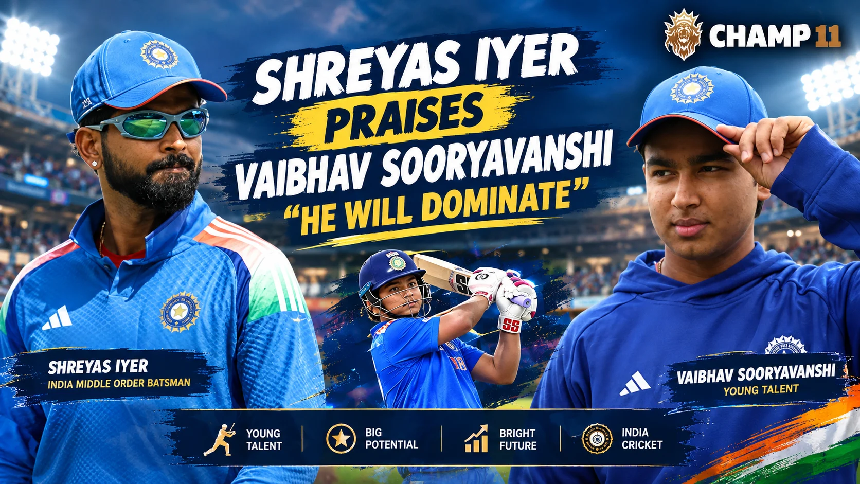 Shreyas Iyer Praises Vaibhav Sooryavanshi: “Very Silent, But Extremely Destructive”